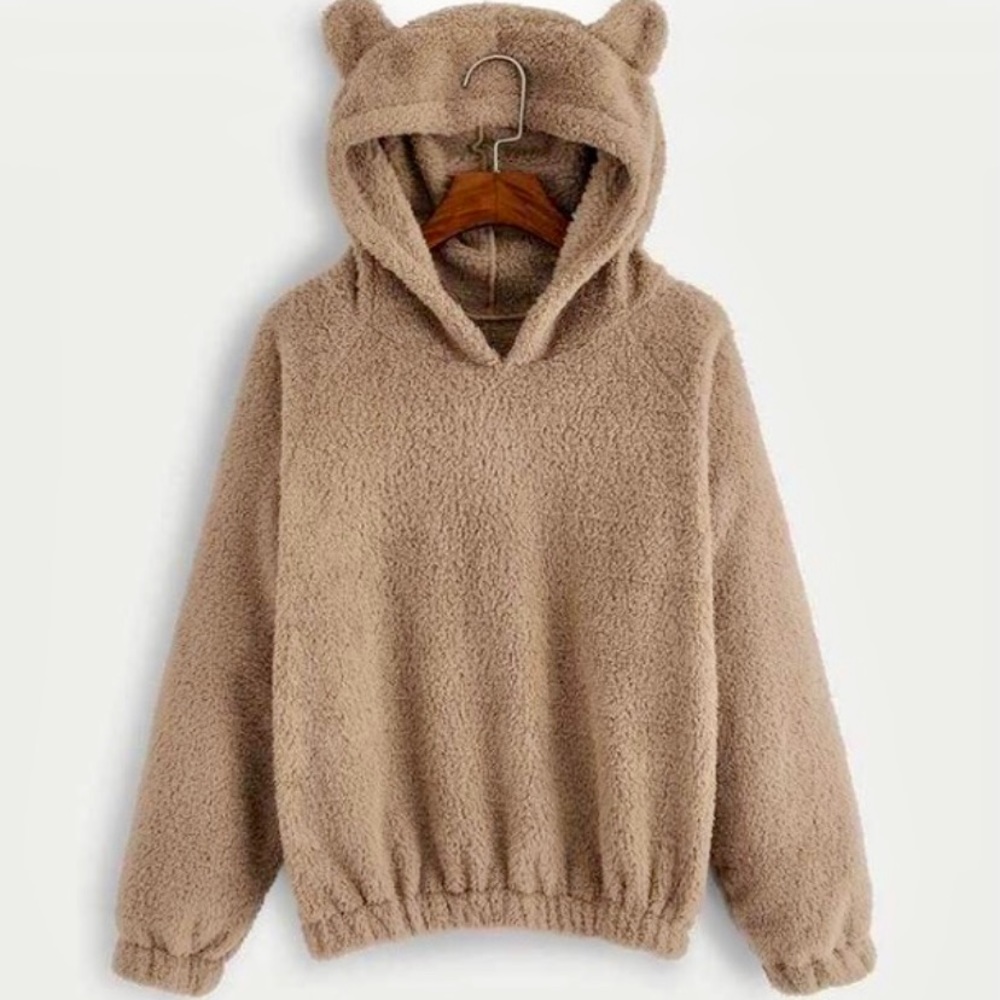XL Teddy Bear Sherpa Hoodie NWOT